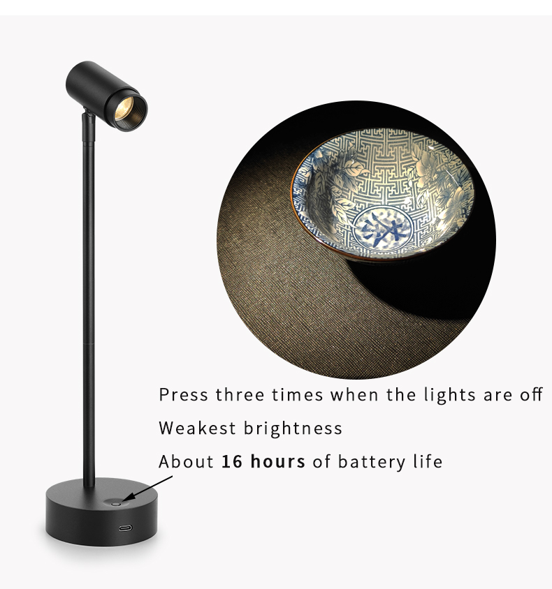 battery life 16 hours Jewelry Spot Light Battery
