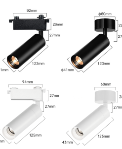 9w led track spotlight