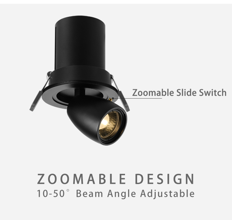 adjustable beam agnle led downlight gimbal