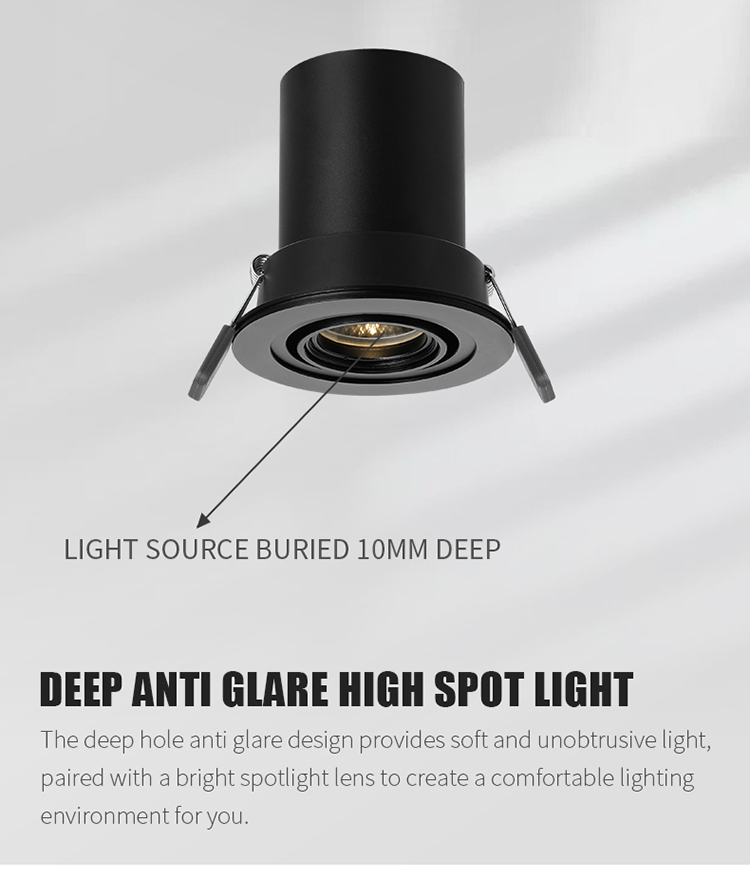 anti glare gimbal led downlight